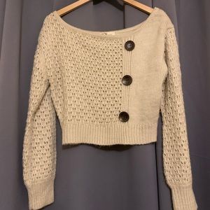 ✨ Off The Shoulder Cropped Sweater Top ✨